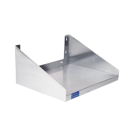 Amgood 24in X 24in Stainless Steel Wall Mount Shelf With Side Guards AMG WS-2424-SG